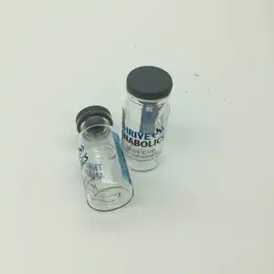 Impresión personalizada de colores, holograma de plata, pvc, 10ml, etiquetas para vial, pegatinas de pvc, steriod rollos para, por máquina de etiquetado