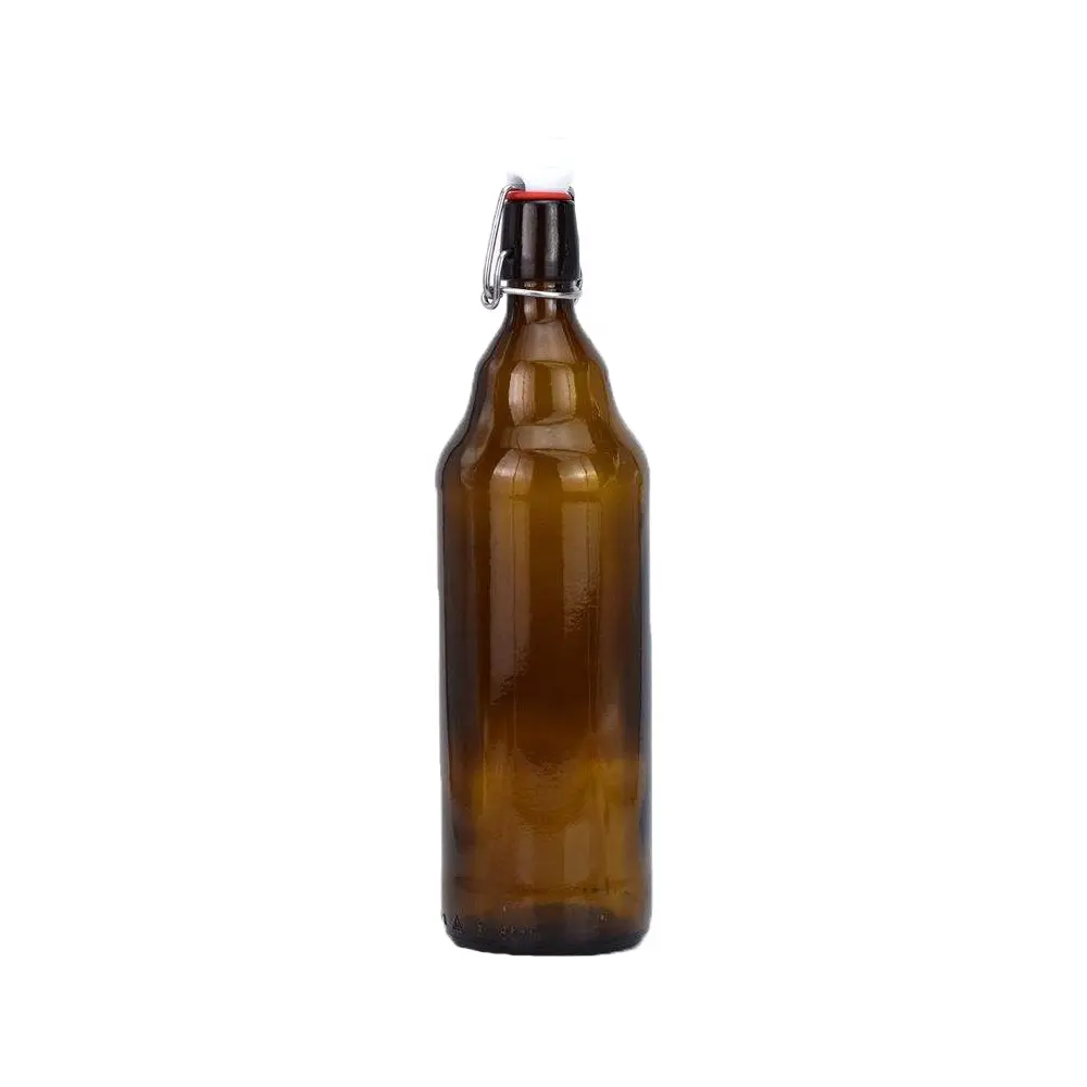 Tapa abatible para botella de vidrio de 1L, tapa abatible para botella de cerveza, de cerámica