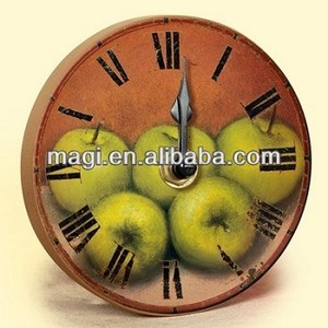 Dernières <span class=keywords><strong>mur</strong></span> Antique décoratif d'apple forme horloge - Product Image 1
