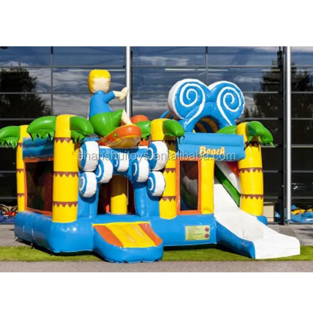 Trẻ Em Giá Tốt Nhất Bouncy Castle Ngoài Trời Inflatable Jumping Castle Với Slide Để Bán