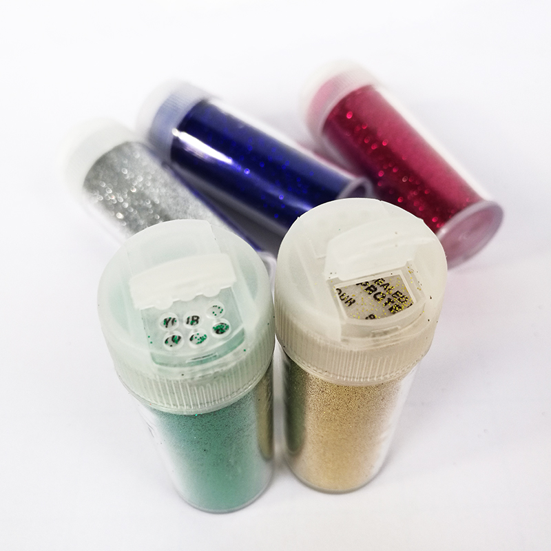24 Pack Arts and Crafts Glitter Shaker Jars for Scrapbooking Nails Greeting Cards