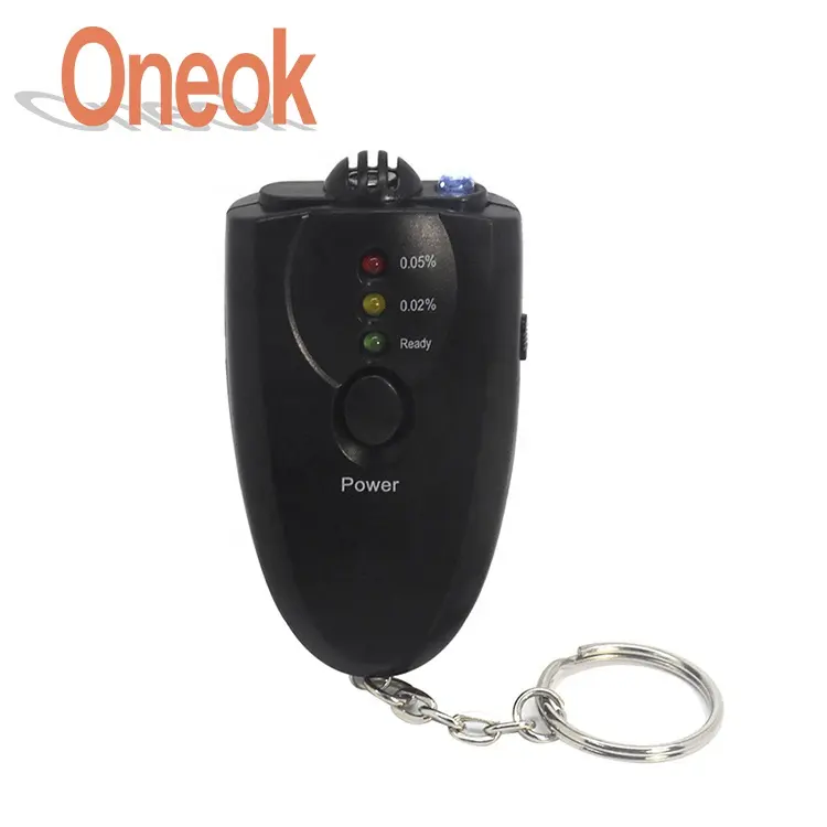 Simple Practical function Small Breathalyzer Portable LED breath Alcohol Tester Keychain