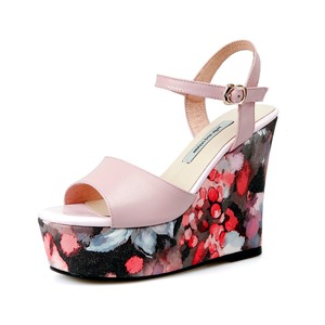 Rifornimento della fabbrica prezzo <span class=keywords><strong>basso</strong></span> sandalo delle donne scarpe moda <span class=keywords><strong>sandali</strong></span> <span class=keywords><strong>tacco</strong></span> alto per le signore del tallone di cuneo cinturino alla caviglia <span class=keywords><strong>sandali</strong></span> per le ragazze - Product Image 2