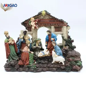 Home Decoratie Kerst Kerststal Religieuze Craft Kerststal Kribbe Standbeeld