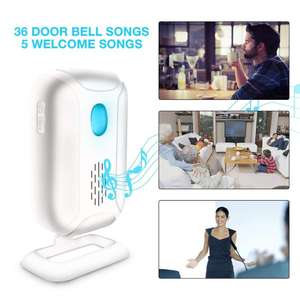 Alarme de Movimento PIR Sem Fio de Alta Sensibilidade 113dB Campainha de Boas-Vindas para Lojistas Alarme Antifurto - Product Image 2