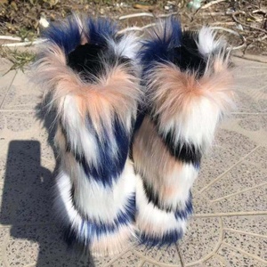 Nueva moda botas de invierno con piel sintética de colores - Product Image 3