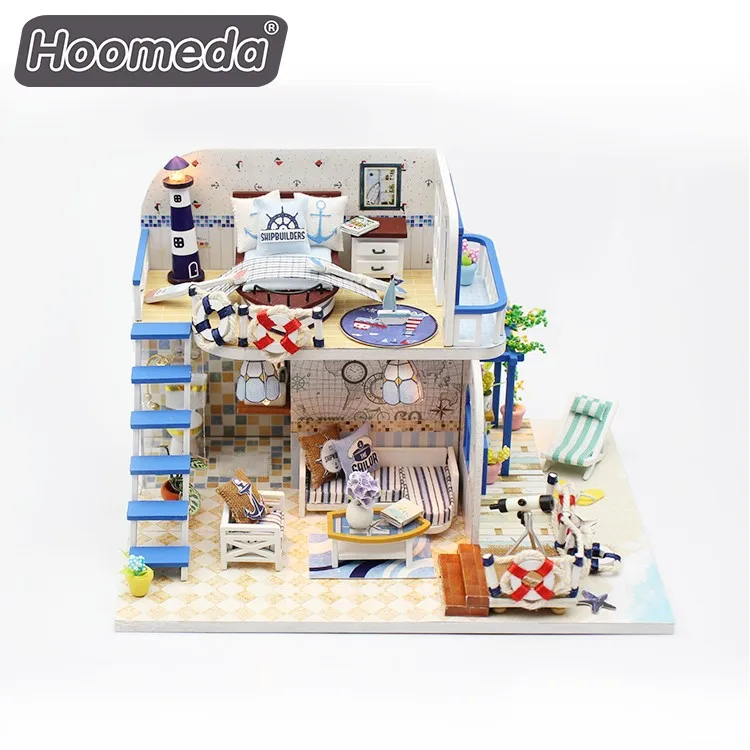 Миниатюрный Кукольный домик «сделай сам» с мебелью, низкий минимальный заказ
