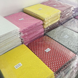 Feuilles de tissu à paillettes épaisses format A4, épaisseur 1,0 mm, résistantes à l'abrasion, anti-moisissure, pour loisirs créatifs, décorations de Noël, ceintures et chaussures - Product Image 5