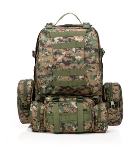 55L impermeabile combinazione modulare Camo <span class=keywords><strong>borsa</strong></span> da esterno grande viaggio campeggio escursionismo alpinismo arrampicata zaino <span class=keywords><strong>borsa</strong></span> - Product Image 2