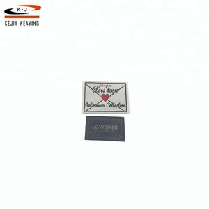 Highly <strong>Acclaimed</strong> Latest Technology Clear Damask Woven <strong>Labels</strong> for Bags Clothing Tag