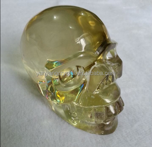 Commercio all'ingrosso rainbow citrine teschio di cristallo - Product Image 4