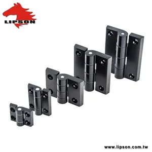 Heavy Duty Hinges HL-208-1 Aluminum Black Coat Surface Mount Screw On Electrical Panel Cabinet Butt Cabinet Door Heavy Duty Hinges
