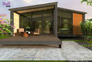 Cabaña cabaña <span class=keywords><strong>de</strong></span> troncos Casa <span class=keywords><strong>de</strong></span> hormigón prefabricada moderna - Product Image 2