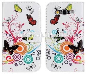 foto de la flor bolsa de cuero para cubrir <span class=keywords><strong>samsung</strong></span> <span class=keywords><strong>galaxy</strong></span> <span class=keywords><strong>grand</strong></span> i9060 <span class=keywords><strong>neo</strong></span> - Product Image 4