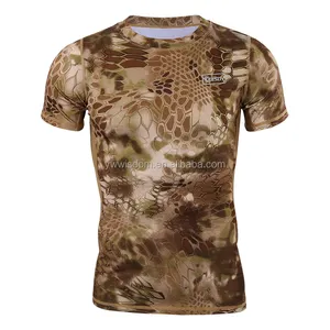 ESDY Green Tactical Outdoor Sports Men T-shirt Hiking Summer Shirt