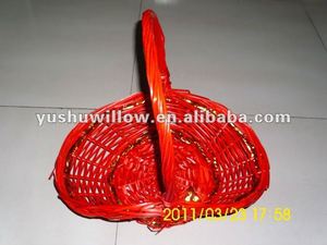 Salice <span class=keywords><strong>cesto</strong></span> di <span class=keywords><strong>fiori</strong></span> fiore di <span class=keywords><strong>vimini</strong></span> cestino di immagazzinaggio - Product Image 4