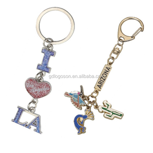 Zuidwestelijke Arizona Charm Sleutelhangers Metalen Emaille Cactus Kokopelli Cactus Winterkoninkje Sleutelhanger <span class=keywords><strong>Charms</strong></span> Marker - Product Image 1
