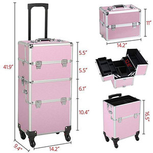 Valigetta per Cosmetici 3-in-1 alla Moda e Resistente, Tipo Apribile, per <span class=keywords><strong>Trucco</strong></span> e Parrucchiere - Product Image 2
