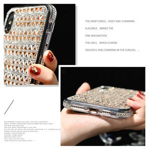 Llena de diamantes patrón de triángulo caso para <span class=keywords><strong>Iphone</strong></span> X XR de la PC + Tpu para <span class=keywords><strong>Iphone</strong></span> <span class=keywords><strong>XS</strong></span>. - Product Image 6