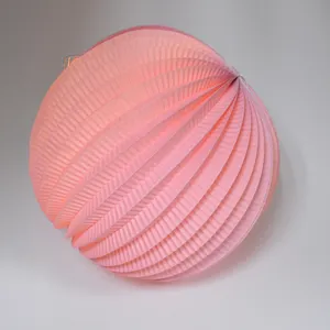 Custom Logo DIY Watermelon Shape Chinese LED Paper Lanterns For Wedding Decoration Silk Screen Printing Love Theme Gift