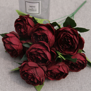Offerta Speciale: Bouquet di Rose Artificiali <span class=keywords><strong>in</strong></span> Seta, 10 Fiori, per Decorazioni Matrimoniali, San Valentino e Ringraziamento, Lunga Durata - Product Image 4