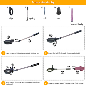 <span class=keywords><strong>Sombrilla</strong></span> <span class=keywords><strong>universal</strong></span> para cochecito de bebé - Product Image 5