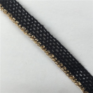 1 Yard 10 Mét Polyester Vàng <span class=keywords><strong>Sling</strong></span> <span class=keywords><strong>Webbing</strong></span> Chủ Đề Bện Ren Ribbon DIY May Khăn Tay Áo Phụ Kiện Quần Áo - Product Image 3