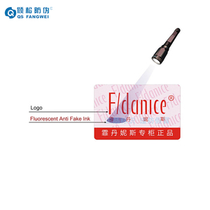 Adhésif qr code de sécurité autocollant uv invisible encre impression autocollant étiquette avec Fluorescent Anti Contrefaçon - Product Image 6