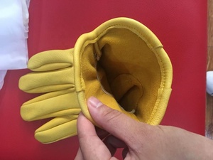 Guante de trabajo sin forro o <span class=keywords><strong>Thinsulate</strong></span>, piel de <span class=keywords><strong>Deerskin</strong></span>, de cuero mecanizado - Product Image 3