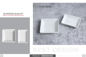 <span class=keywords><strong>Plat</strong></span> à sauce en <span class=keywords><strong>porcelaine</strong></span> <span class=keywords><strong>de</strong></span> petite taille personnalisé et bon marché, <span class=keywords><strong>plat</strong></span> carré pour la vaisselle - Product Image 4