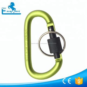 Aluminio <span class=keywords><strong>D</strong></span> tornillo de bloqueo mosquetón llavero para camping - Product Image 4