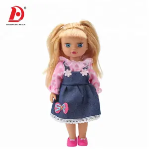 Huada boneca de bebê 2023 12.5 polegadas, de alta qualidade, atacado, cabelo longo, silicone, criança, brinquedo para meninas