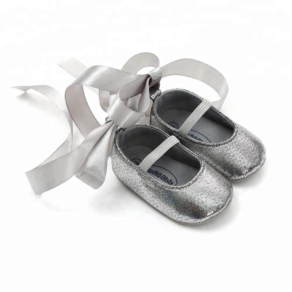 Обувь для малышей с лентой на хлопковой подошве