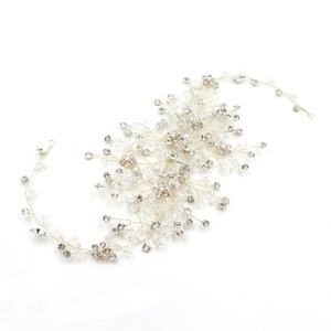 100% hecho a mano de la moda europea de cristal boda banda nupcial banda de pelo accesorios <span class=keywords><strong>para</strong></span> el cabello flores - Product Image 1