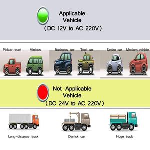 محول شاحن USB 2.1A DC <span class=keywords><strong>12V</strong></span> إلى AC io V/1.2 W للسيارة مقبس عالمي للهاتف المحمول المحمول/ - Product Image 4