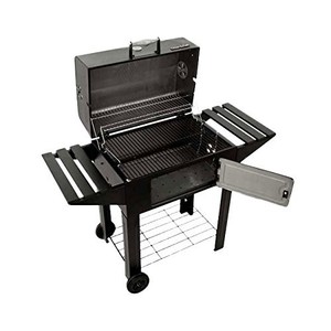 Ghisa barbecue del carbone <span class=keywords><strong>di</strong></span> legna barbecue con regolazione fuoco griglia& trolly carrello per esterna attrezzature da cucina - Product Image 5