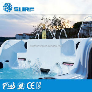 Exterior grande de hidromasaje <span class=keywords><strong>Spa</strong></span> chorros de masaje del sexo TV piscina jacuzzi Combo - Product Image 3