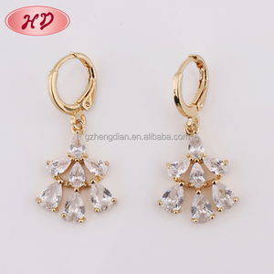 Nuovi Modelli di Cristallo di Disegno Appeso Musulmano Gioielli In <span class=keywords><strong>Oro</strong></span> <span class=keywords><strong>Orecchini</strong></span> Per Le Ragazze di Partito - Product Image 1