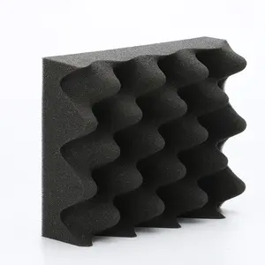 Placa acústica de espuma acústica à prova de som, placa com espuma acústica de fábrica de 12-30kg/m3, poliuretano de 4 anos cn; gua, moderna personalizada como exigências dh, dh