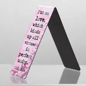 अनुकूलित कागज मुद्रण पीवीसी निविड़ अंधकार चुंबकीय बुकमार्क