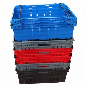 QS Maglia Ventilato Perforato Fatturato Cestino di Plastica <span class=keywords><strong>con</strong></span> la Sfera Maniglia per L'agricoltura Fresco Alimentare di Frutta e Verdura Di Stoccaggio - Product Image 6