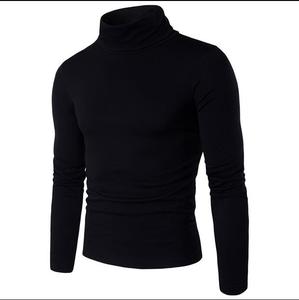 Printemps dernières conceptions de chandail pour les hommes, manches longues hommes 12GG tricot plaine pull chandail chemise - Product Image 5