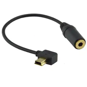 3.5mm Mini USB Microphone Adapter Cable External Cord for Gopro Hero 3 Camera Black