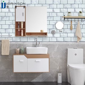 Wasserdichte Wand Ziegel 3d Fliesen Tapete White Peel and Stick Fliesen für Bad und Küche - Product Image 3