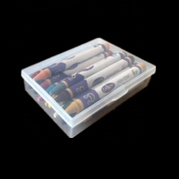 Boîte de rangement portable en plastique recyclable et écologique pour cartes à jouer, étui transparent pour jeux de poker, vente en gros directe d'usine à prix abordable