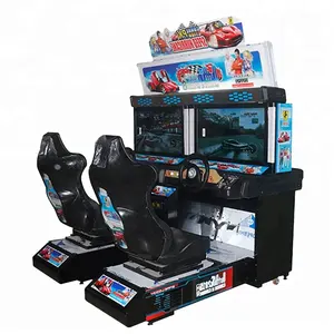 Chenshou — machine de jeux vidéo LCD 2*32 pouces, pour 2 joueurs, pièces de monnaie, simulateur de voiture, arcade