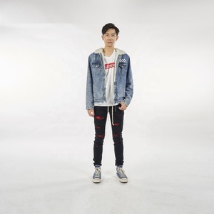 DiZNEW Men Vintage Relax Fit Thick Fleece <strong>Sherpa</strong> Lined <strong>Denim</strong> Jean <strong>Jacket</strong> - Product Image 3