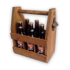 Porte-bouteille en bois et Soda, petite ferme en bois, suspension et ouvre-bouteille, style portatif et rustique, pour la maison - Product Image 5