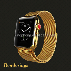 Alta calidad 24kt oro vivienda para apple reloj con botones dorados - Product Image 6