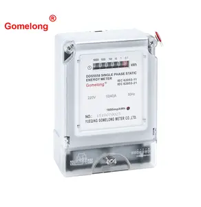 ราคาถูกราคาGomelong DDS5558-YGเฟสเดียวอิเล็กทรอนิกส์Kwhเมตร